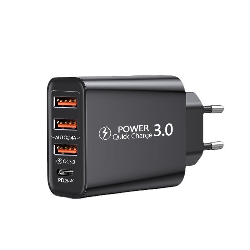 Chargeur de voyage American Standard European Standard 3USB Type-C Fiche de recharge 3USB PD Multi