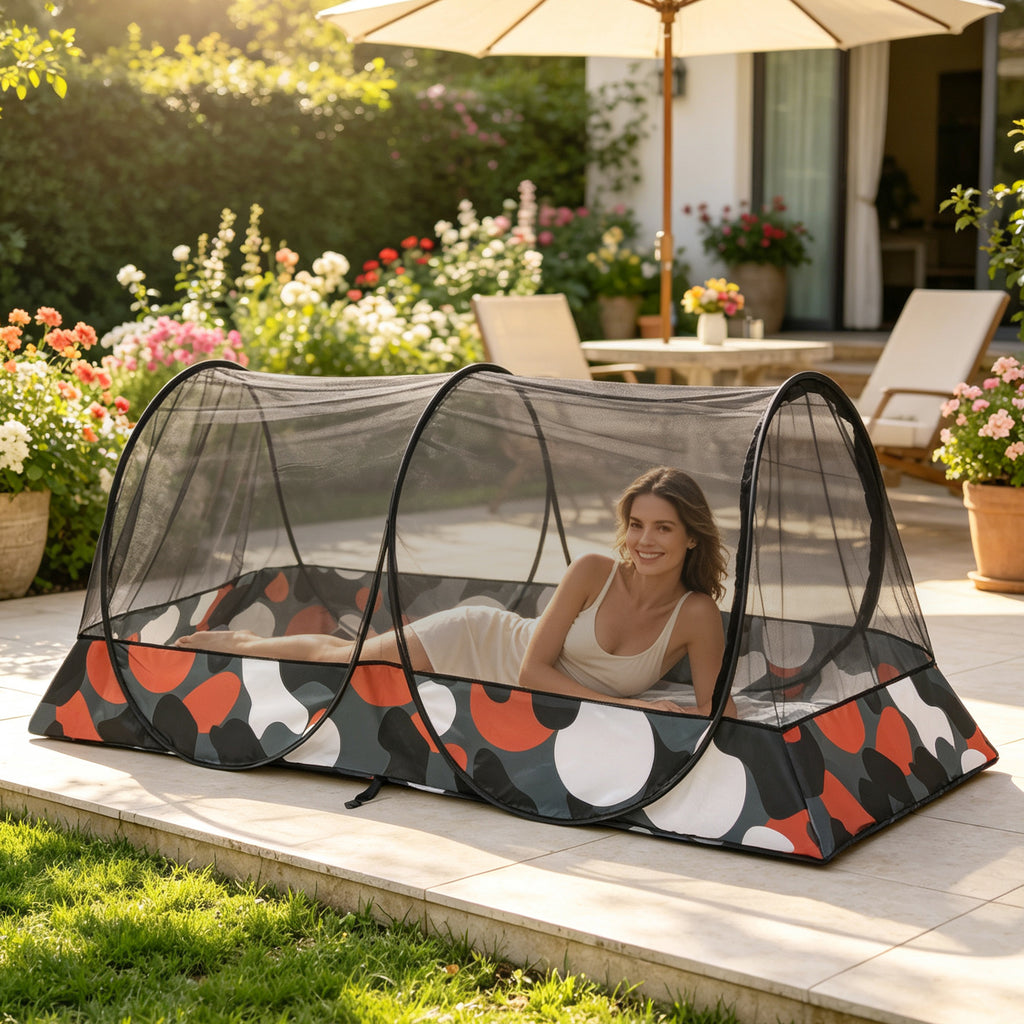 Installation instantanée Camo Mosquito Net Tente Portable Anti-Mosquito Bed Canopy For Outdo