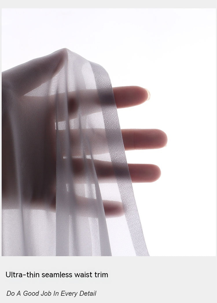 Sous-vêtements ultra-fins transparents en soie glacée