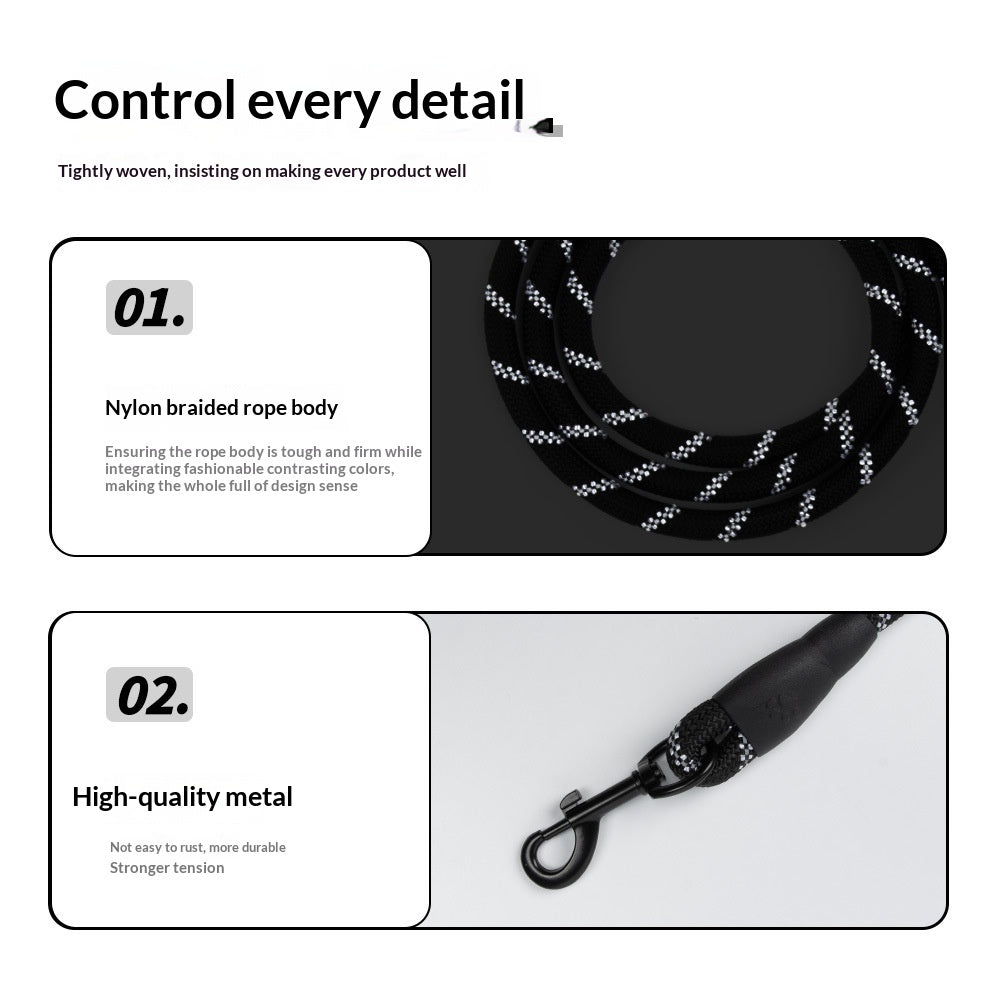 Explosion-Proof Reflective Pet Bungee Leash