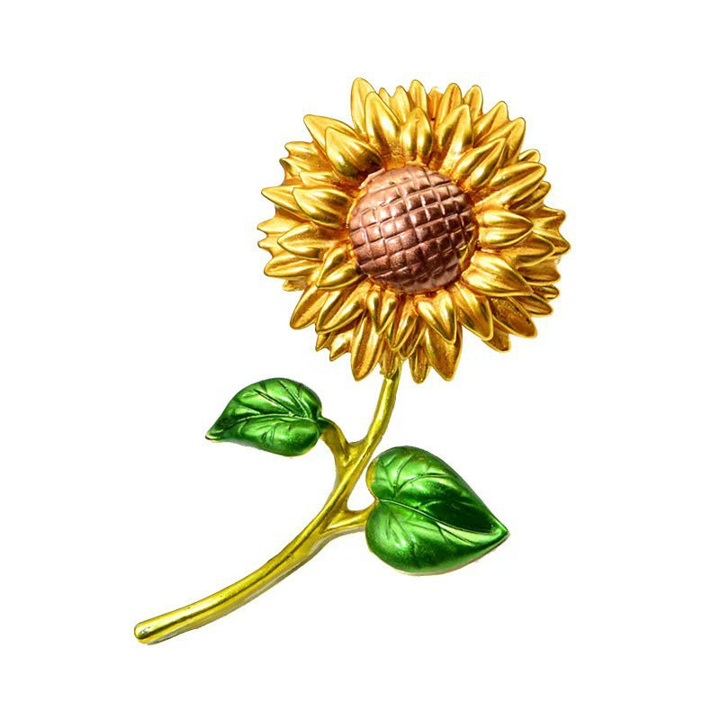 Tournesol Corsage Brooch Exquise Niche-Design Pin Accessory