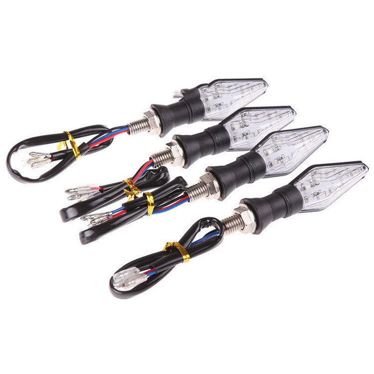 Signal de virage modifié de motocyclette Lumineux double face