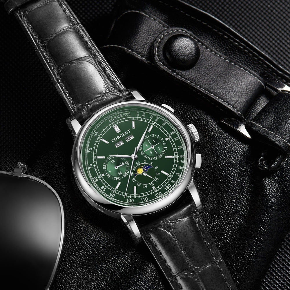 Montre d'affaires mécanique automatique pour hommes