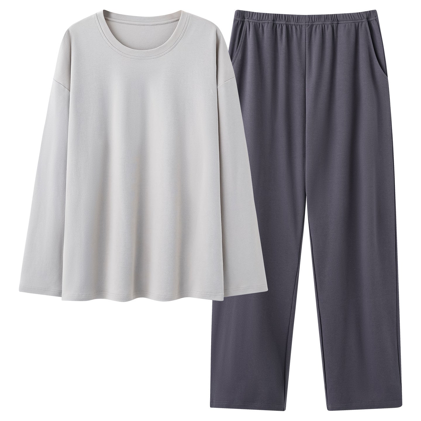Ensemble pyjama en coton 100 hommes avec top à manches longues et pantalons longs