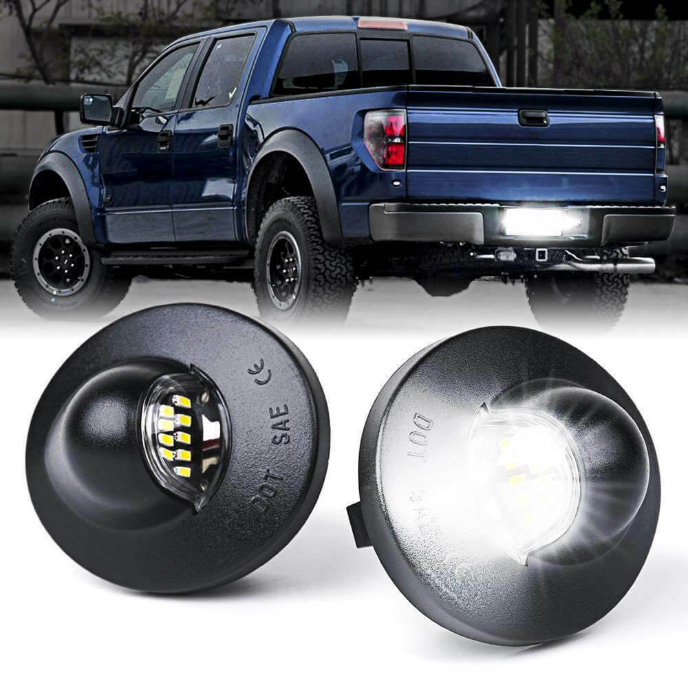 2x LED plaque d'immatriculation lampe d'étiquette de remplacement pour Ford F150 F250 F350