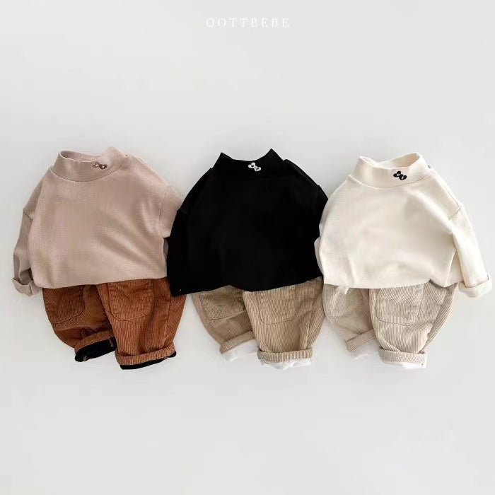 Pantalons de patch doublés d'une bande de Corduroy