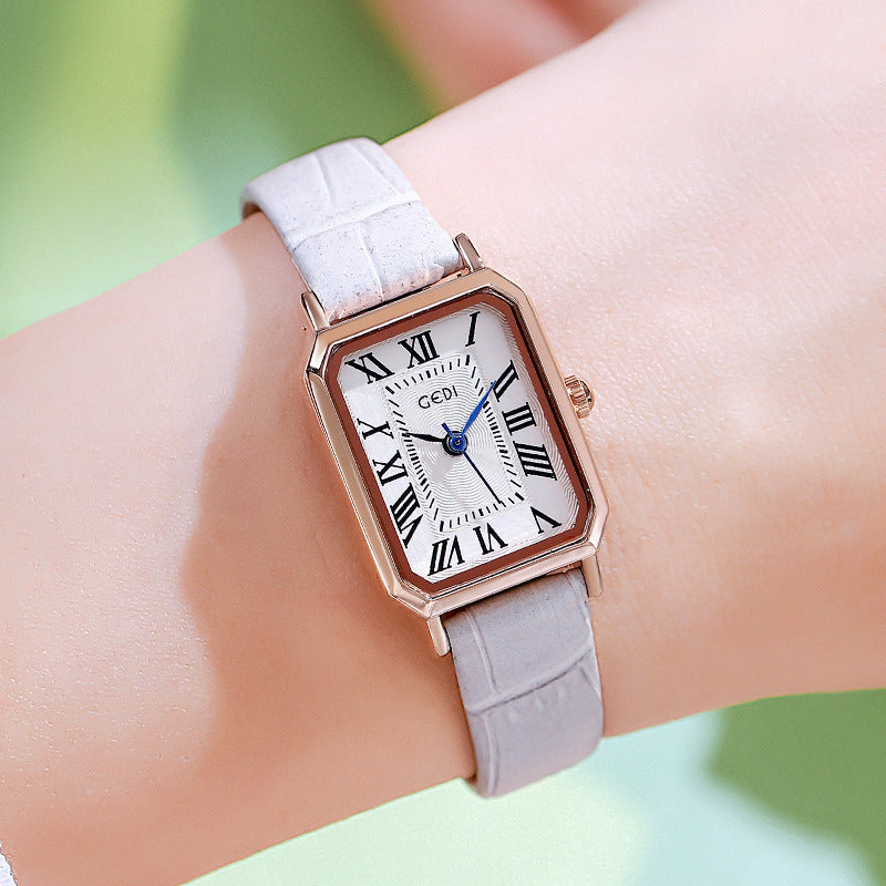 Rétro montre carrée ultra-proof pour femmes