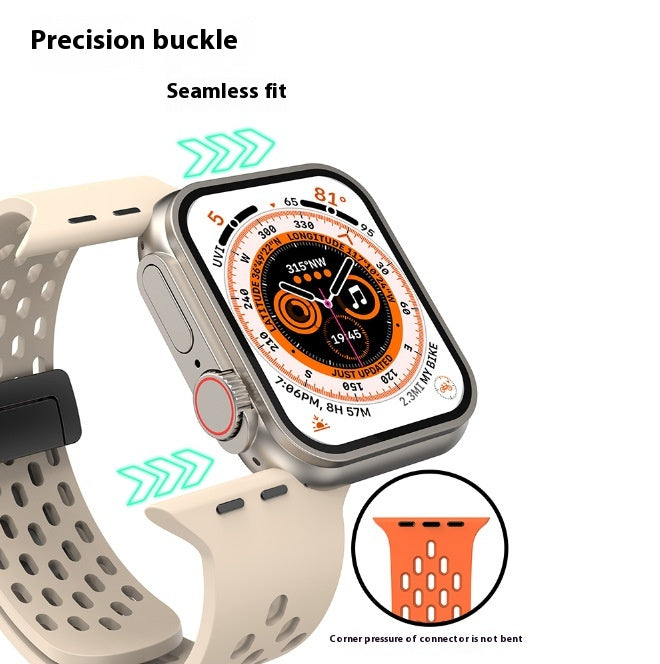 Applicable à 78910 Génération 42mm 46mm Montre trou magnétique d'aspiration silicone