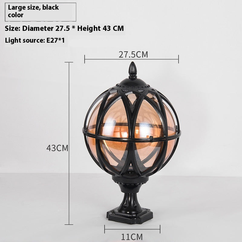 Lampe à bille murale Simplicité extérieure