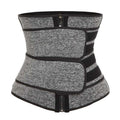 Zipper Double ceinture Sauna Waist Trainer Récupération postpartum Sweat Belt Contrôle Tummy
