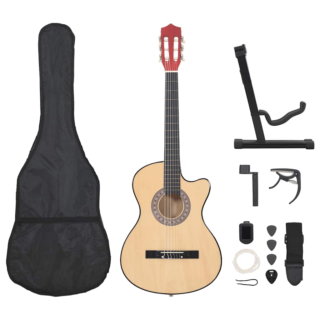 Set de guitare Western 12 pièces Cutaway acoustique avec 6