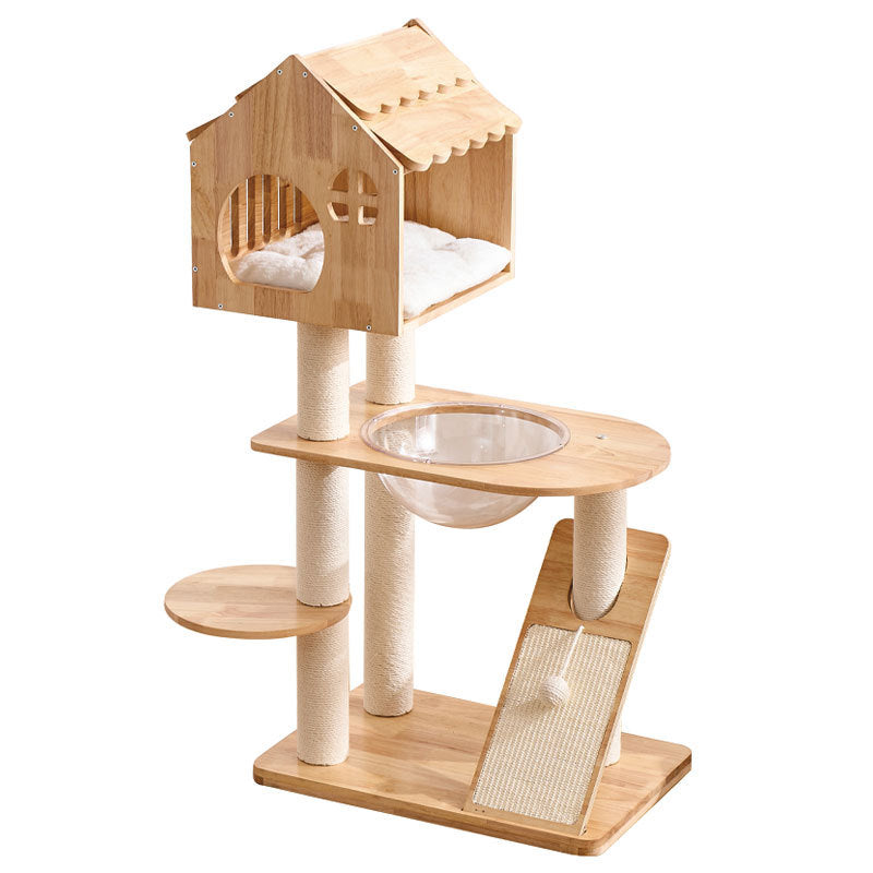 Gélule créative en bois de l'espace Arbre de chat