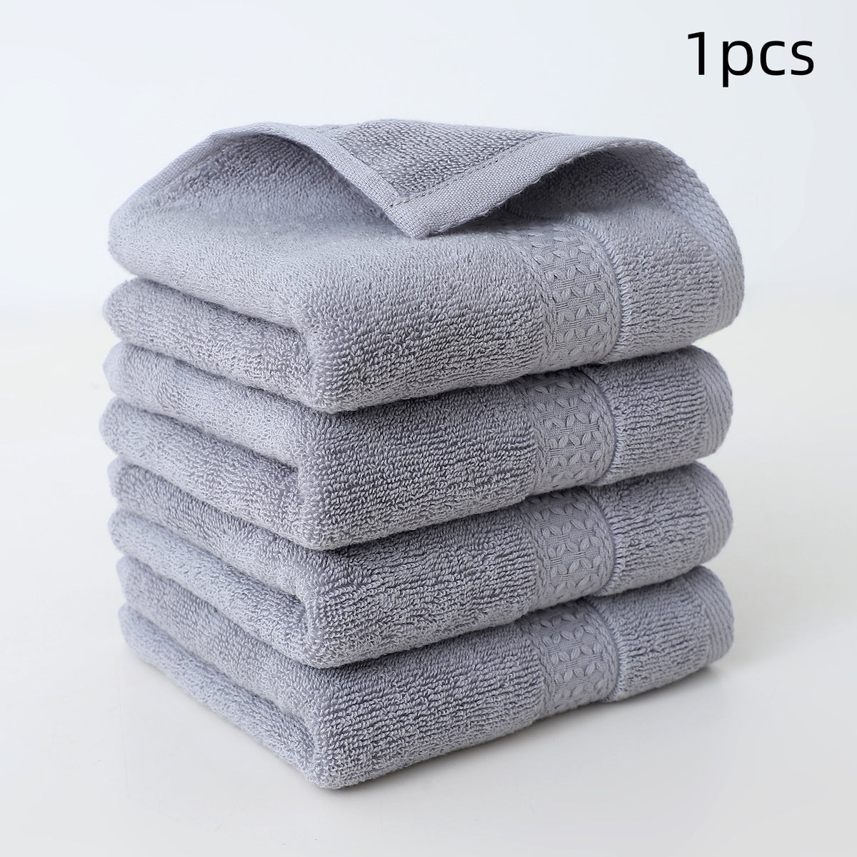 Serviette à main en coton pur simple Serviette à visage de ménage douce et absorbante