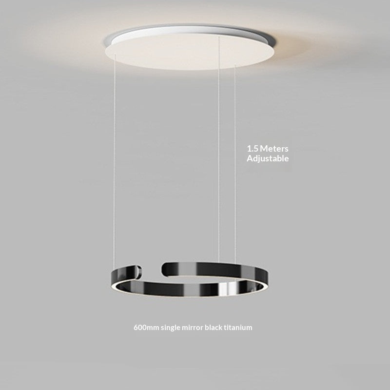 LED Full-spectrum salle à manger moderne Chandelier avec un design léger et luxueux