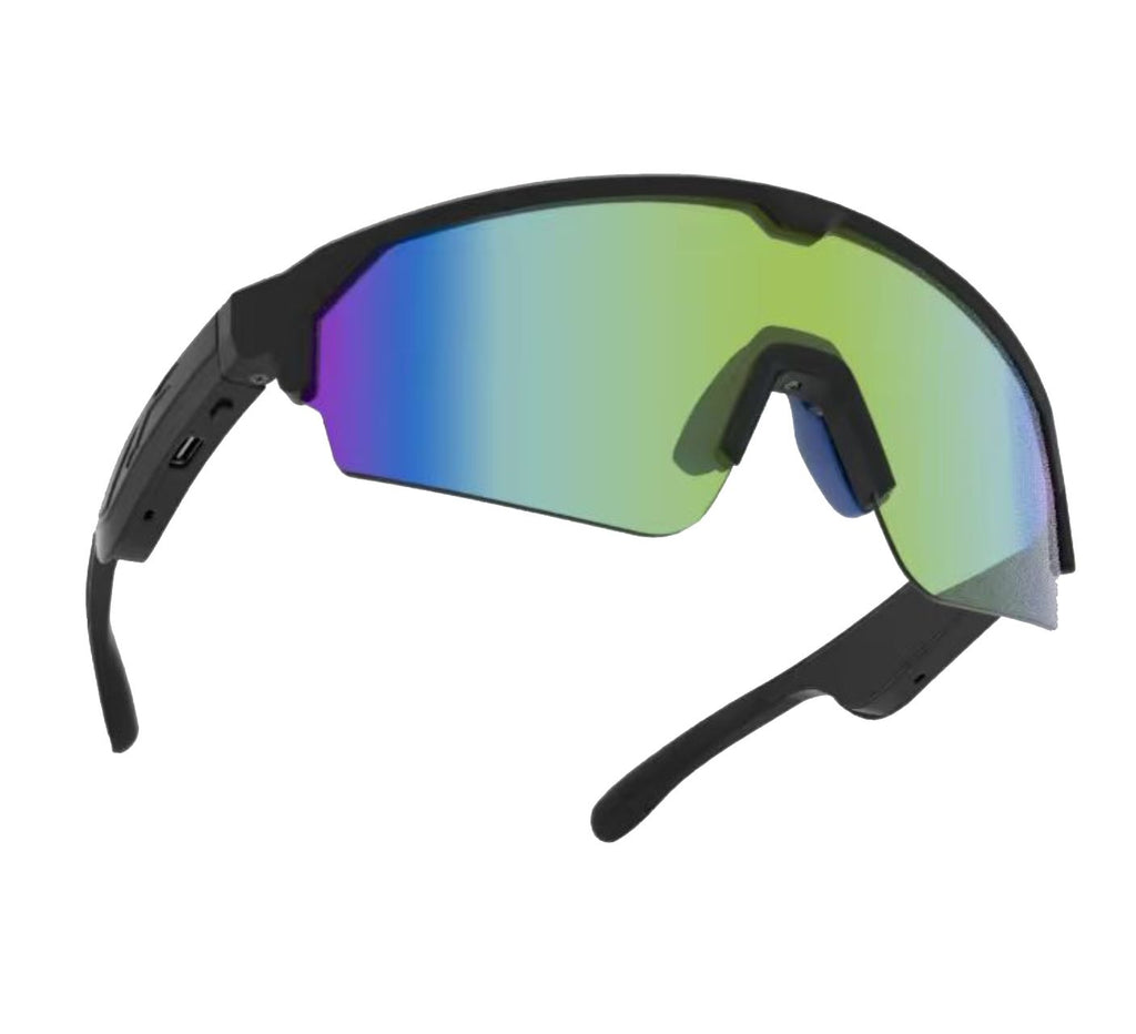 Lunettes de soleil de vélo intelligentes UV400 Anti-UV Windproof Outdoor Road Bike Sports Lunettes de soleil Wirel