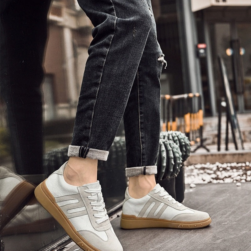 Les sneakers occasionnels à la mode échancrés pour hommes