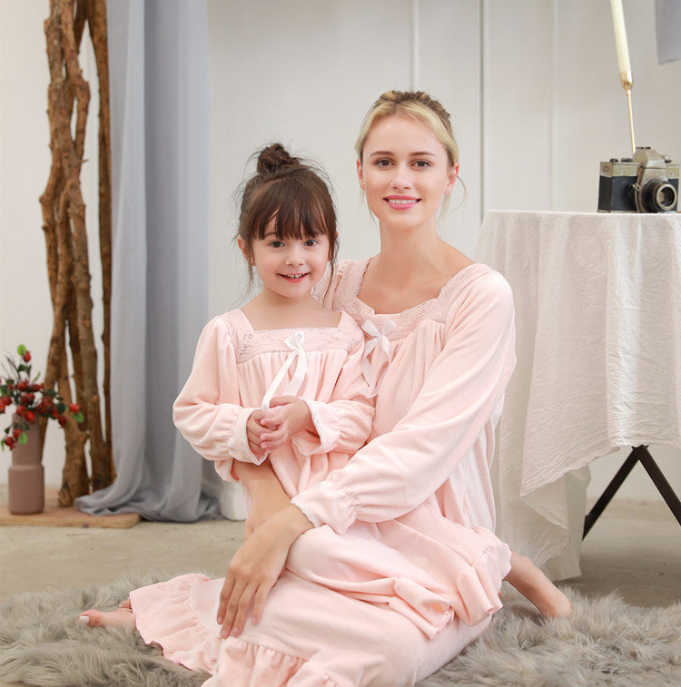 L'automne et l'hiver Les vêtements pour les parents et les enfants des filles Chaud Velvet Jade Hare Velvet Lo