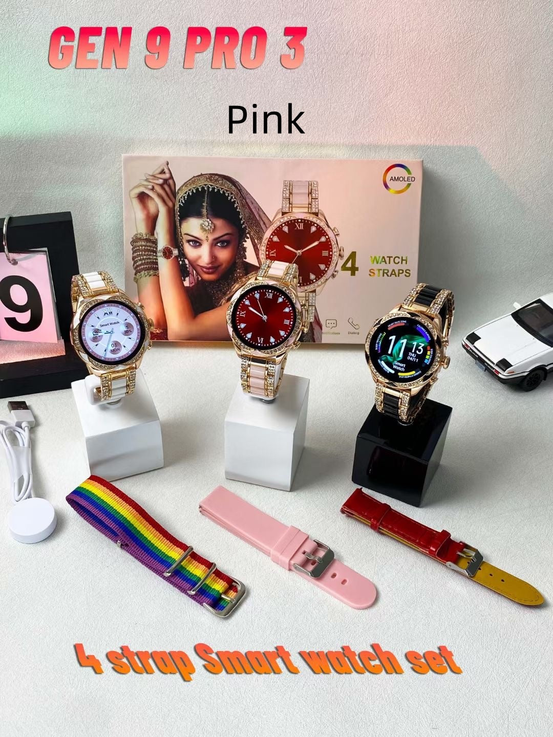 Fréquence cardiaque Exercice de pression artérielle Smartwatch Set