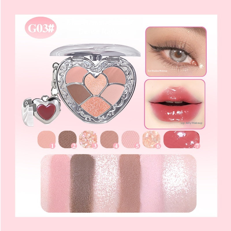 Palette à paupières et lèvres pour maquillage naturel quotidien