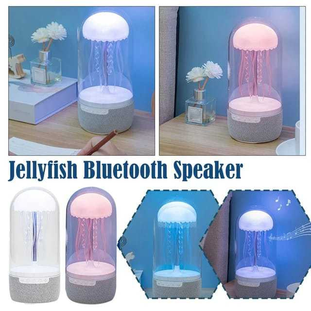 3 En 1 Creative Colorful Jellyfish Lampe Bluetooth-compatible Haut-parleur Ellyfish avec