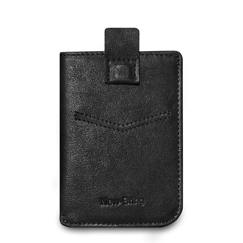 Porte-cartes en cuir véritable pour hommes