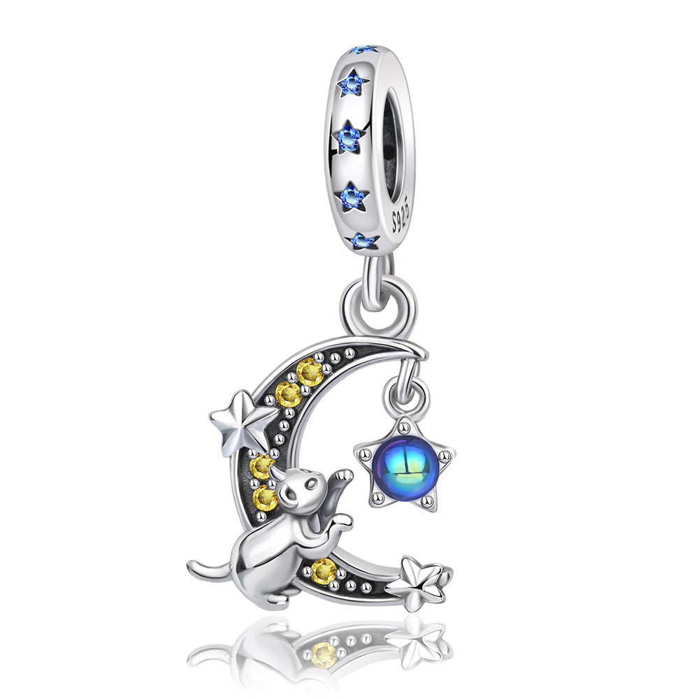 Accessoire mignon animal coloré huile-dépôt pendentif bracelet