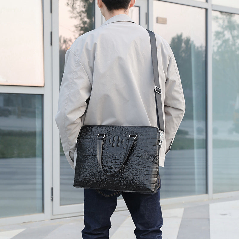Sac à bandoulière pour homme modèle Crocodile Business