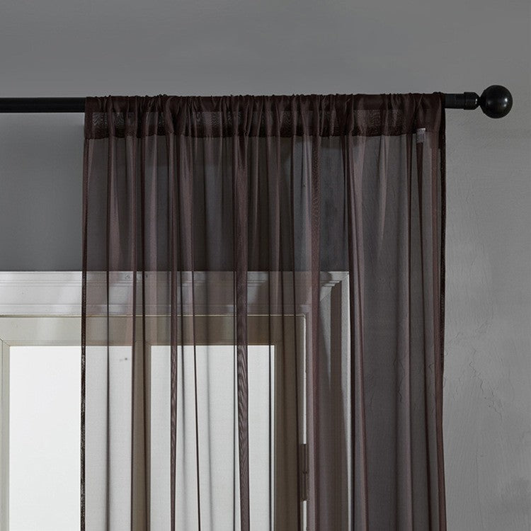 Coton moderne et simple de couleur pure Et écran de fenêtre de lin