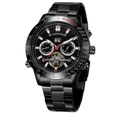 Fashion Casual Multi-fonction Tourbillon Montre mécanique automatique