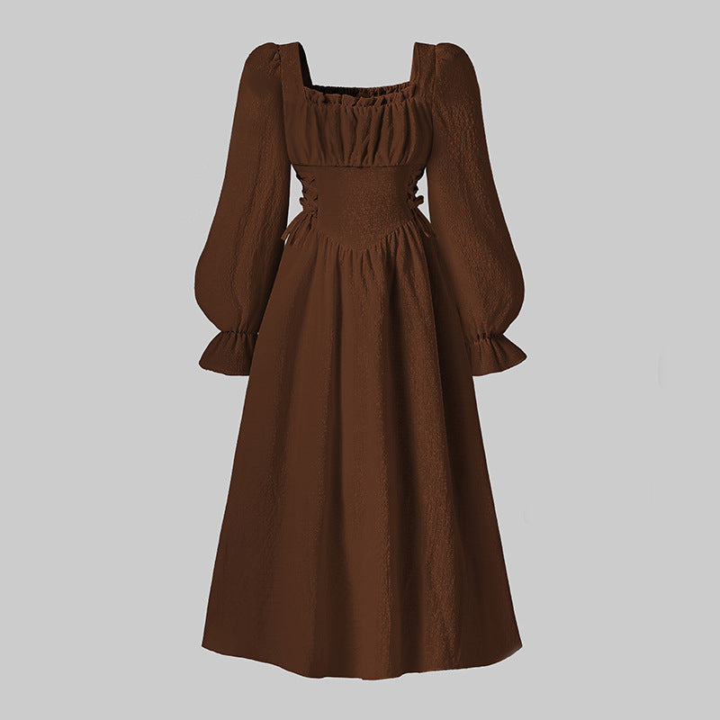Robe de style français Elégante Vintage Femme