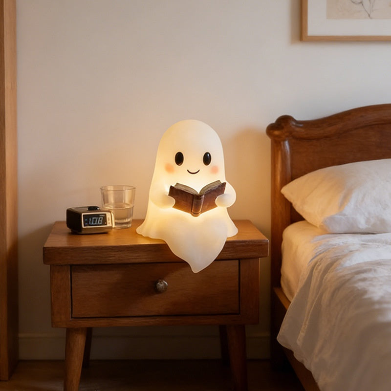 Halloween Ghost Reading Livre Statue Ornament Resin Craft Décoration Maison