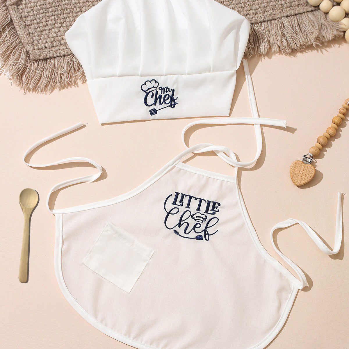 Bébé de 1 mois Photo Outfit Chapeau haut en dentelle Broderie petit chef costume