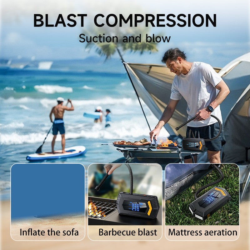 9000A Batterie de démarrage de voiture Peak Power Bank avec compresseur d'air Air Blower UK