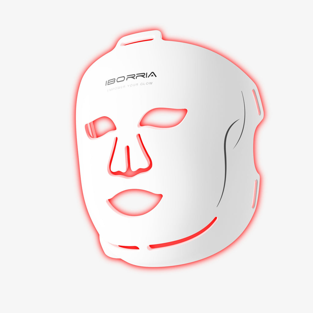 Silicone LED rouge lumière photon peau rajeunissement Photothérapie facial de beauté