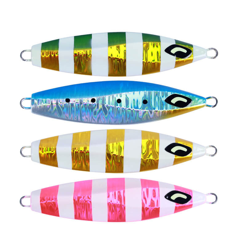 Giga plaque de fer Lead Fish Subsonic Sinking Deep Sea Bateau Pêche Lumineux Fer Plate Road
