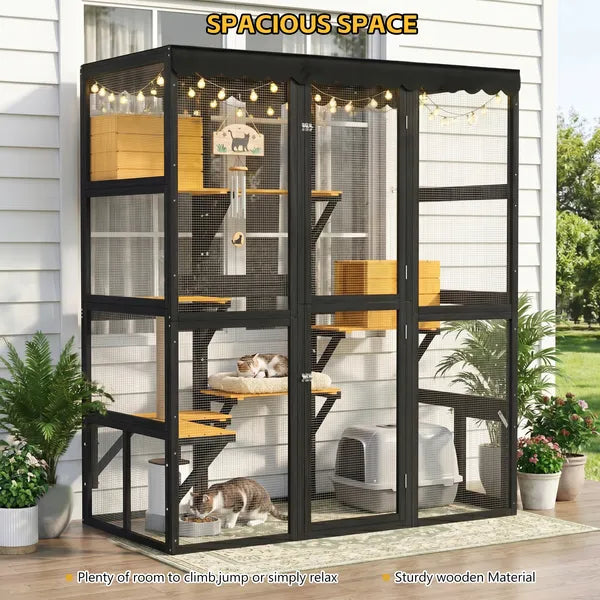 Catio Outdoor Cat Enclosure for Multiple Outdoor Cats