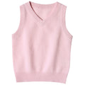 Boys' cashmere casual sleeveless jacket