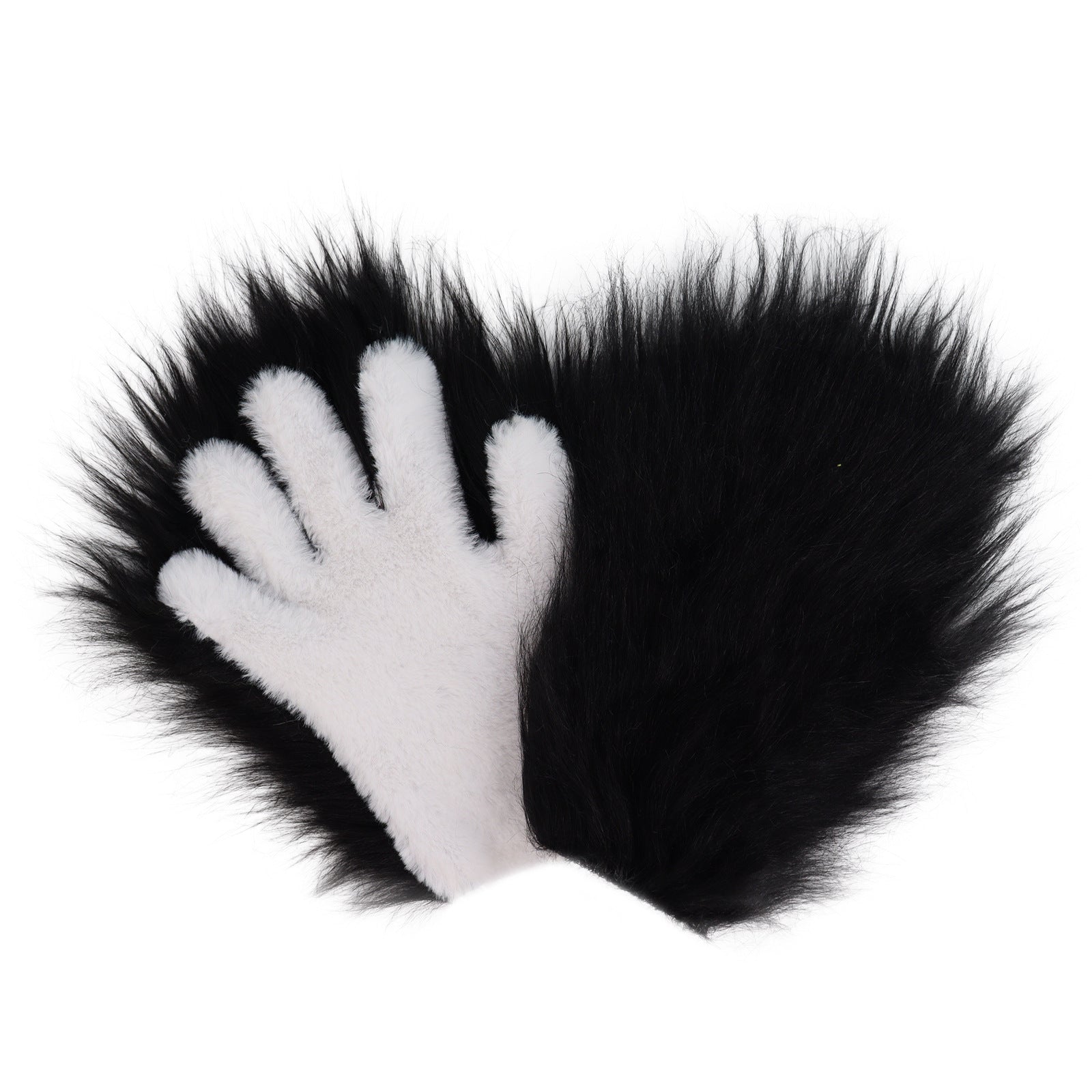 Halloween longue-plush Cat-claw Full-finger et demi-finger Gants