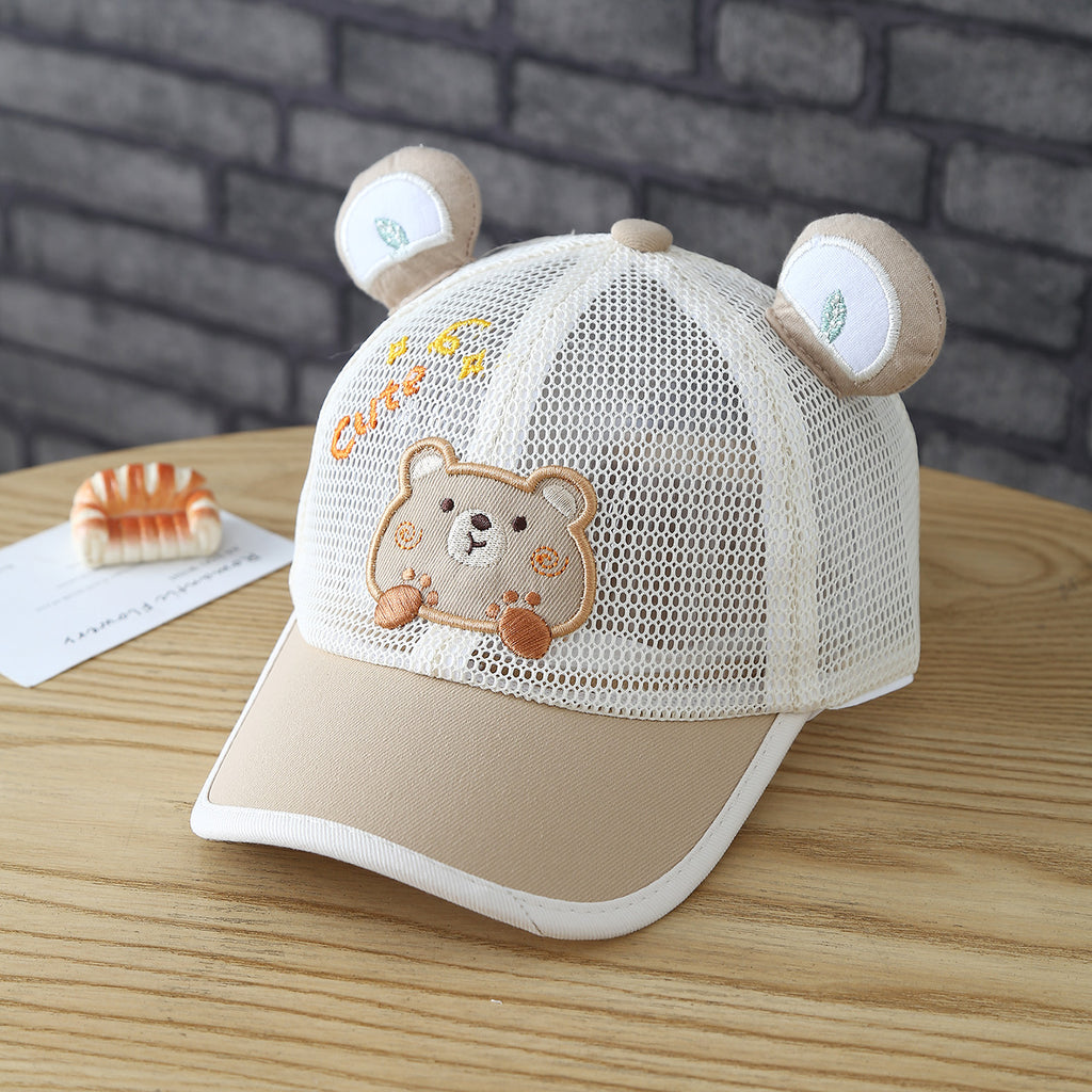 Animal de cartoon brodé doux et adorable pour enfants. Jolie casquette de baseball avec Brim. Ava