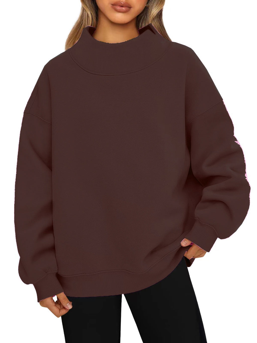 Sweatshirt de style européen et américain d'Amazon Sweat à manches longues Sweat-shirt de pull à col haute C