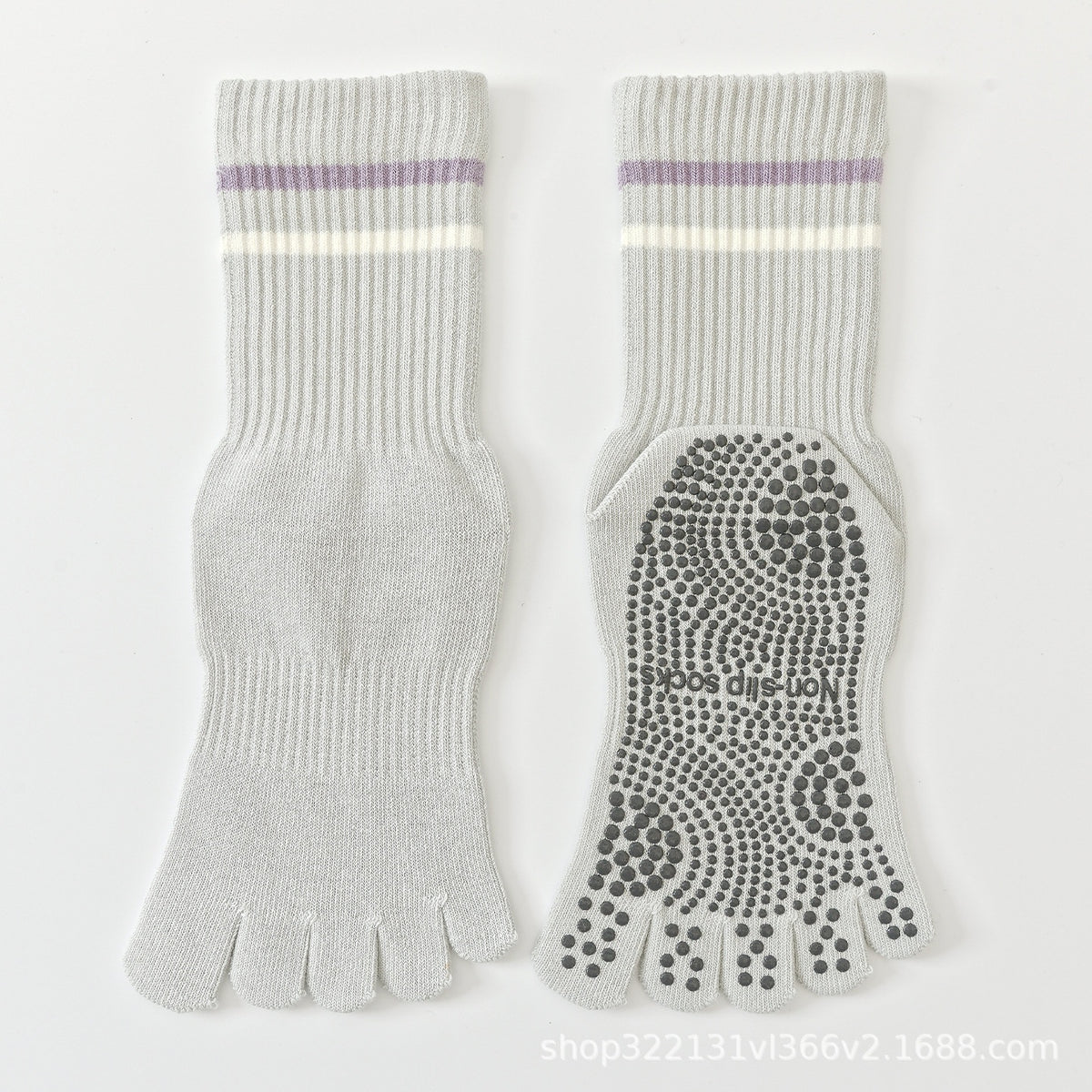 Gym Chaussettes antidérapantes à pieds pleins Femmes disponibles en différentes tailles
