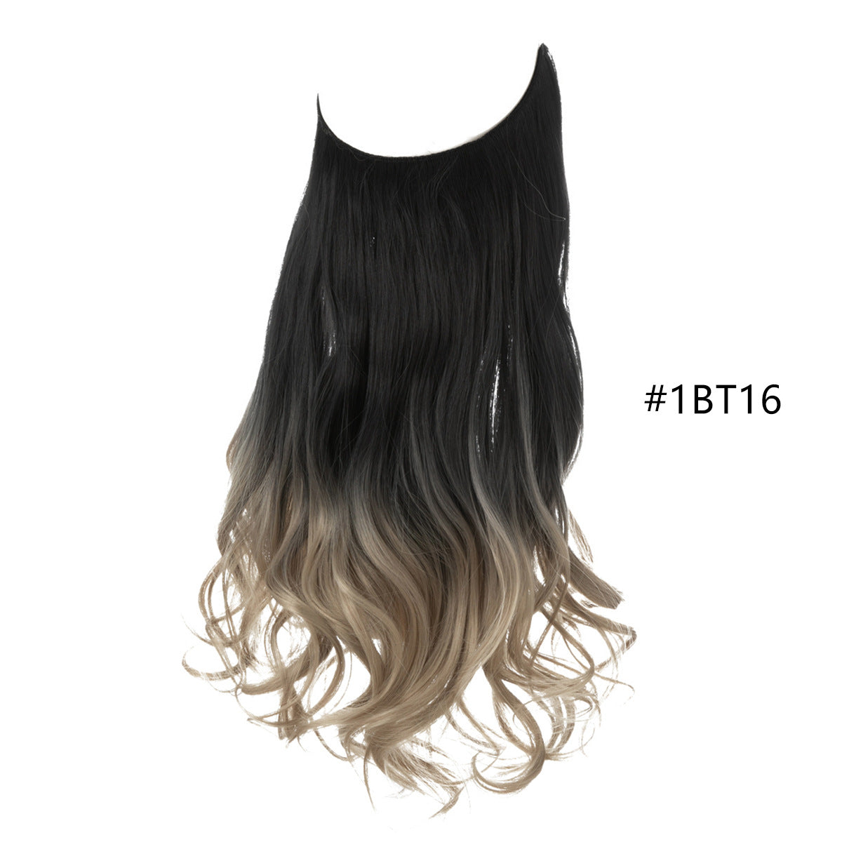 Ligne de pêche pour femmes Grande vague Multicolore Gradient Hair Extensions