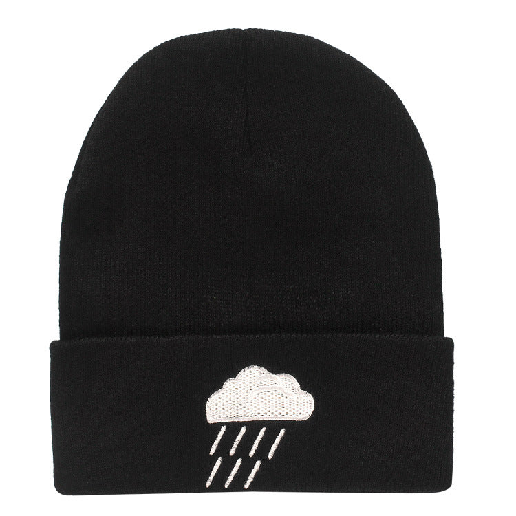 Mode Fashionmonger Hip Hop Woolen Cap Créatif temps Broderie Chapeau tricoté
