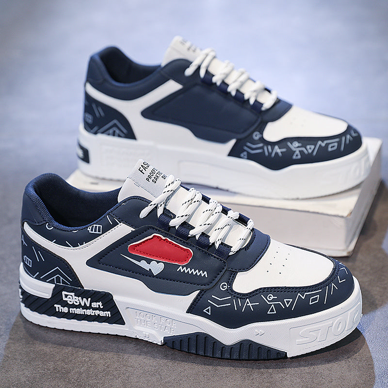 Hauteur Augmenter Waterproof Anti-dérapant Noir Blanc Panda Sports Chaussures Casual