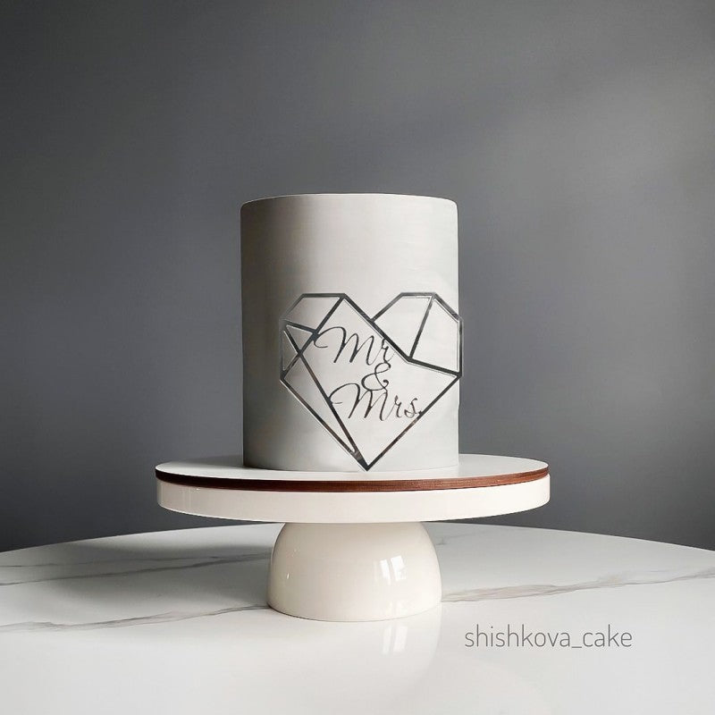 Proposition de mariage d'amour Insertion de gâteau acrylique
