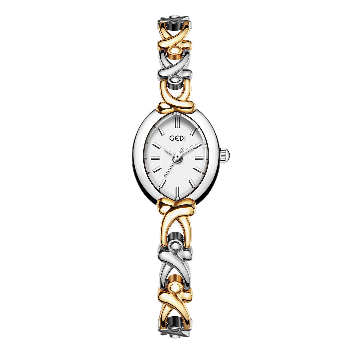 Montre Quartz pour femme - Slim design élégant avec bande en acier inoxydable et résistant à l'eau