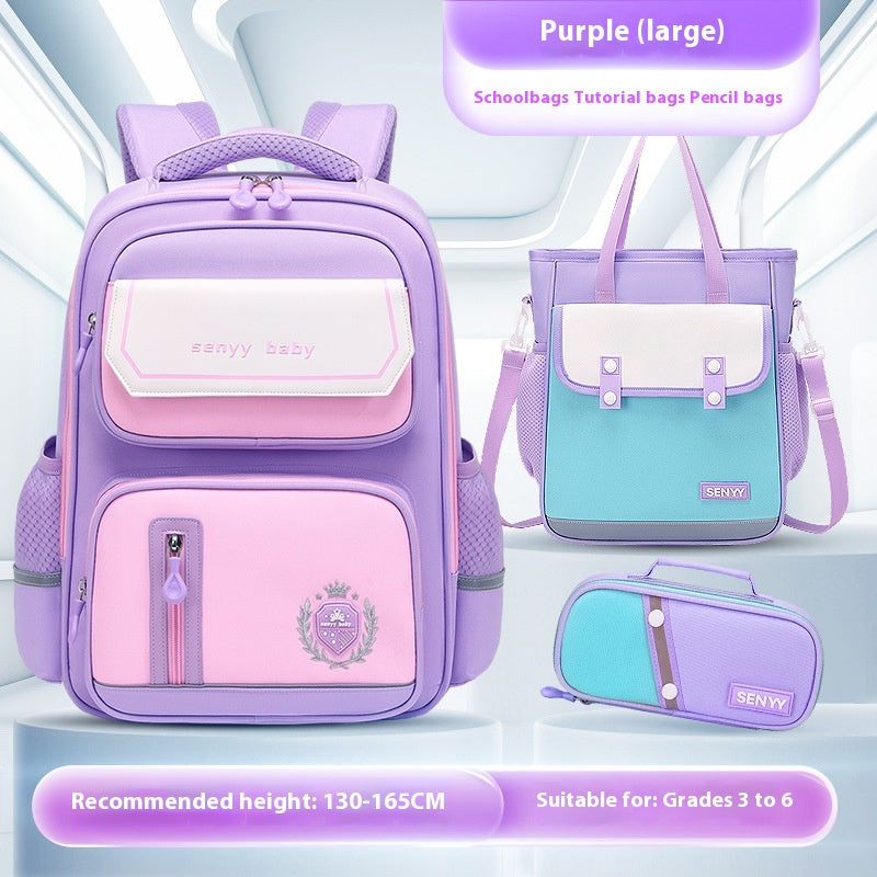 Sac à dos protecteur de la tige pour enfants avec hydrofuge Grande capacité Oxford Cloth Schoo