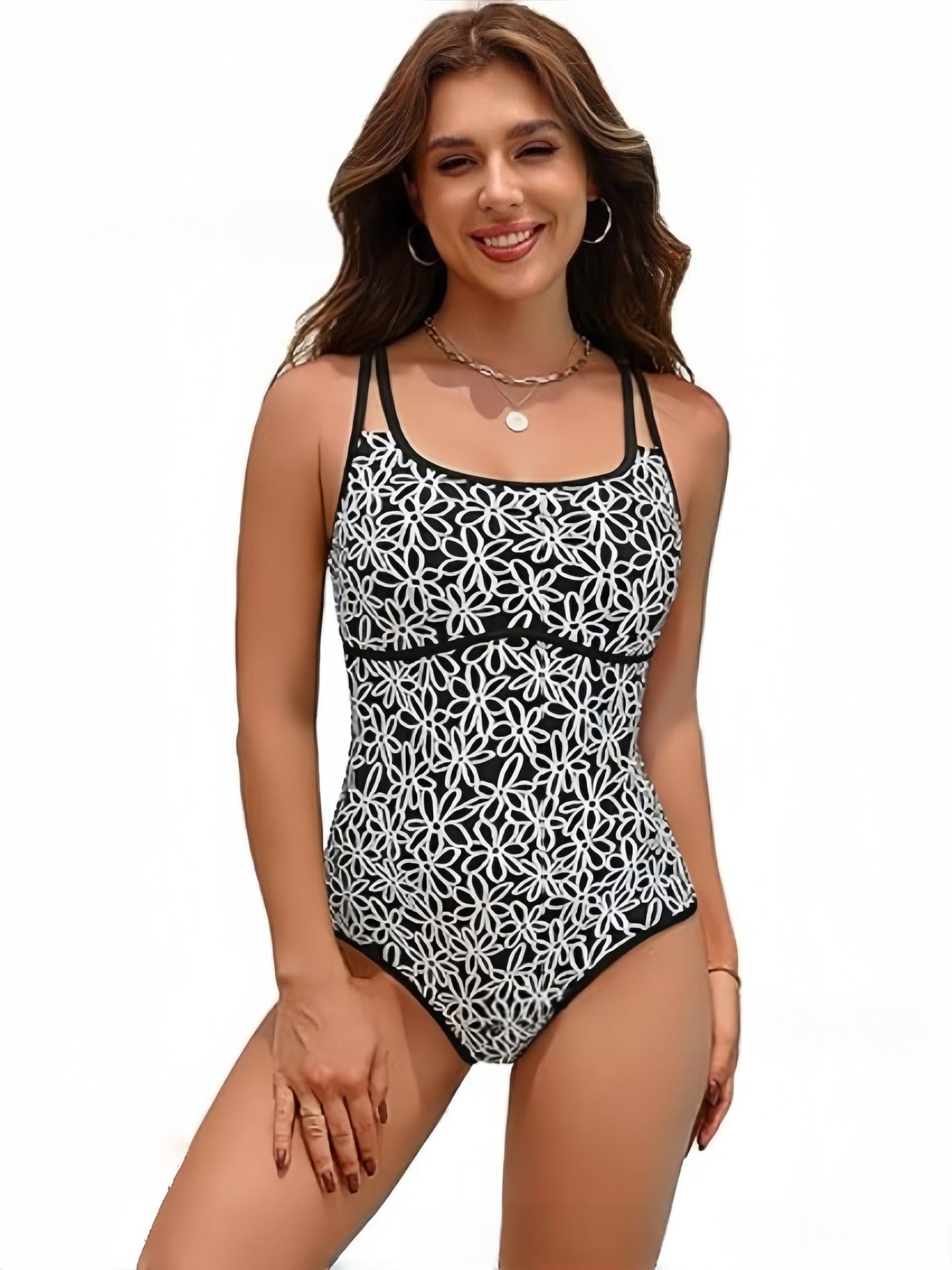 Femmes Nouveau style Sexy Un-pièce maillot de bain avec épaules