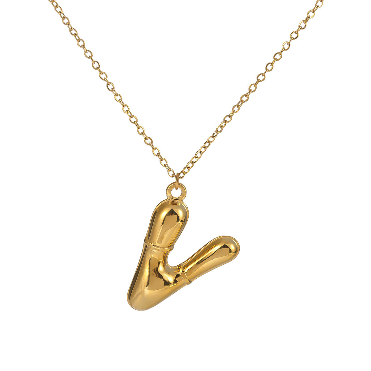 Factory Supply Anglais Lettre Pendentif Collier Cool Hip Hop Style personnalisé Clavicule Ch
