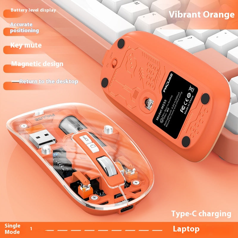 Ordinateurs de bureau sans fil transparents et ordinateur portable